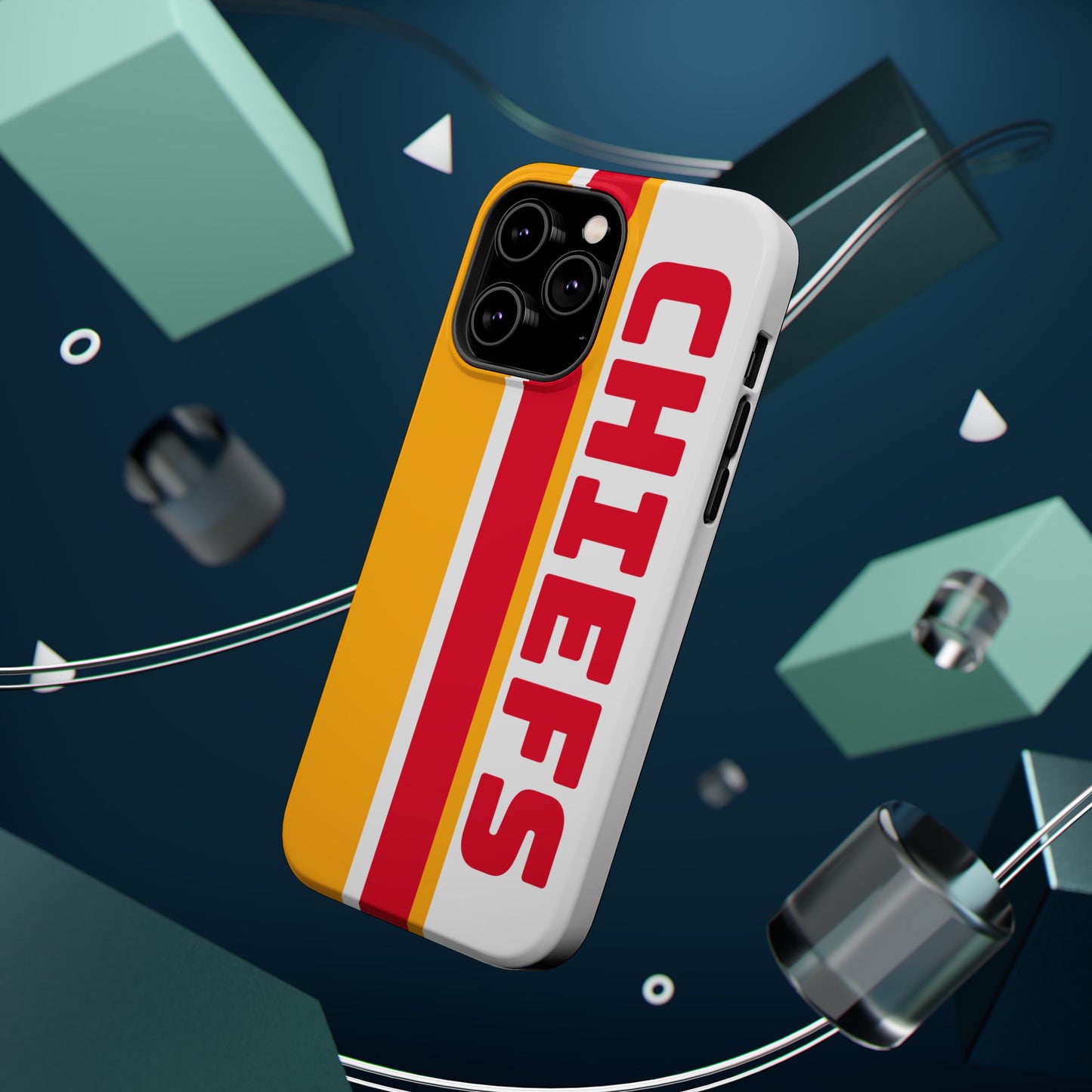 Chiefs Phone Case, Magnetic Phone Case, Retro Phone Case, Baseball Case for iPhone or Samsung, Chiefs Football Gifts