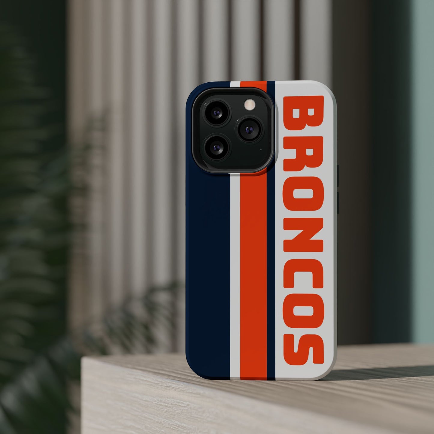 Broncos Phone Case, Magnetic Phone Case, Retro Phone Case, Baseball Case for iPhone or Samsung, Football Gifts