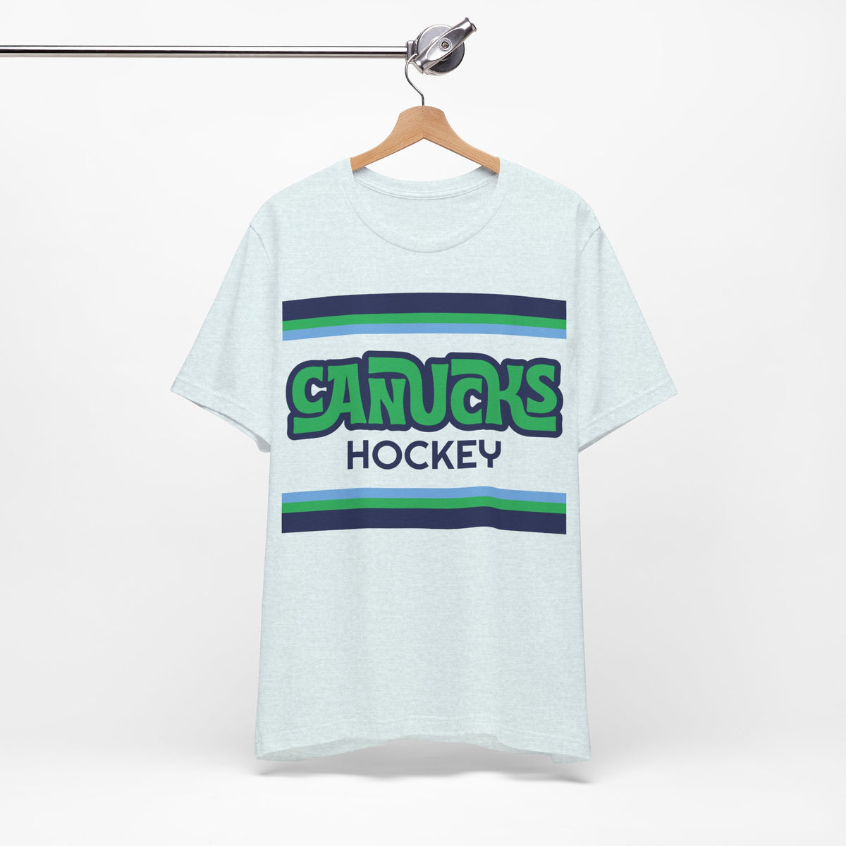Retro Canucks Shirt, Vintage Striped Canucks T-Shirt