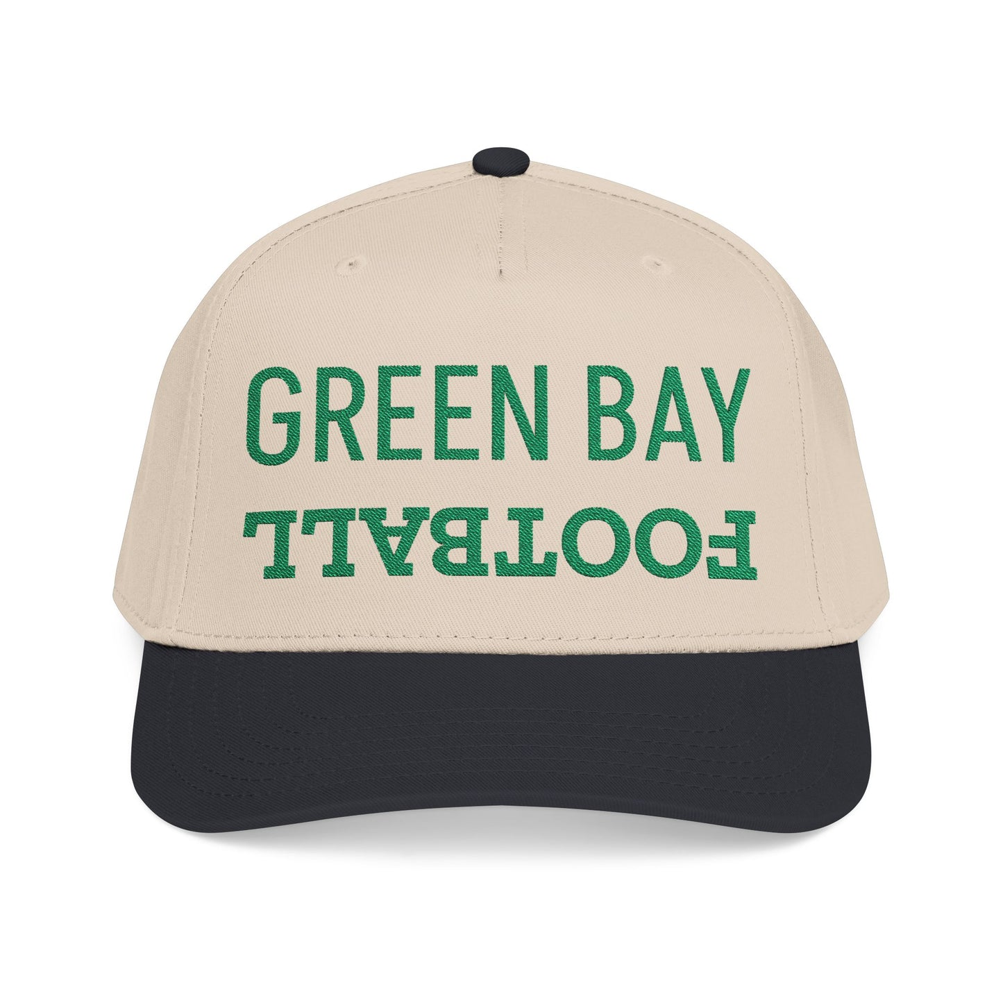 Embroidered Green Bay Football Hat, Mid Profile Baseball Cap, Sports Gifts