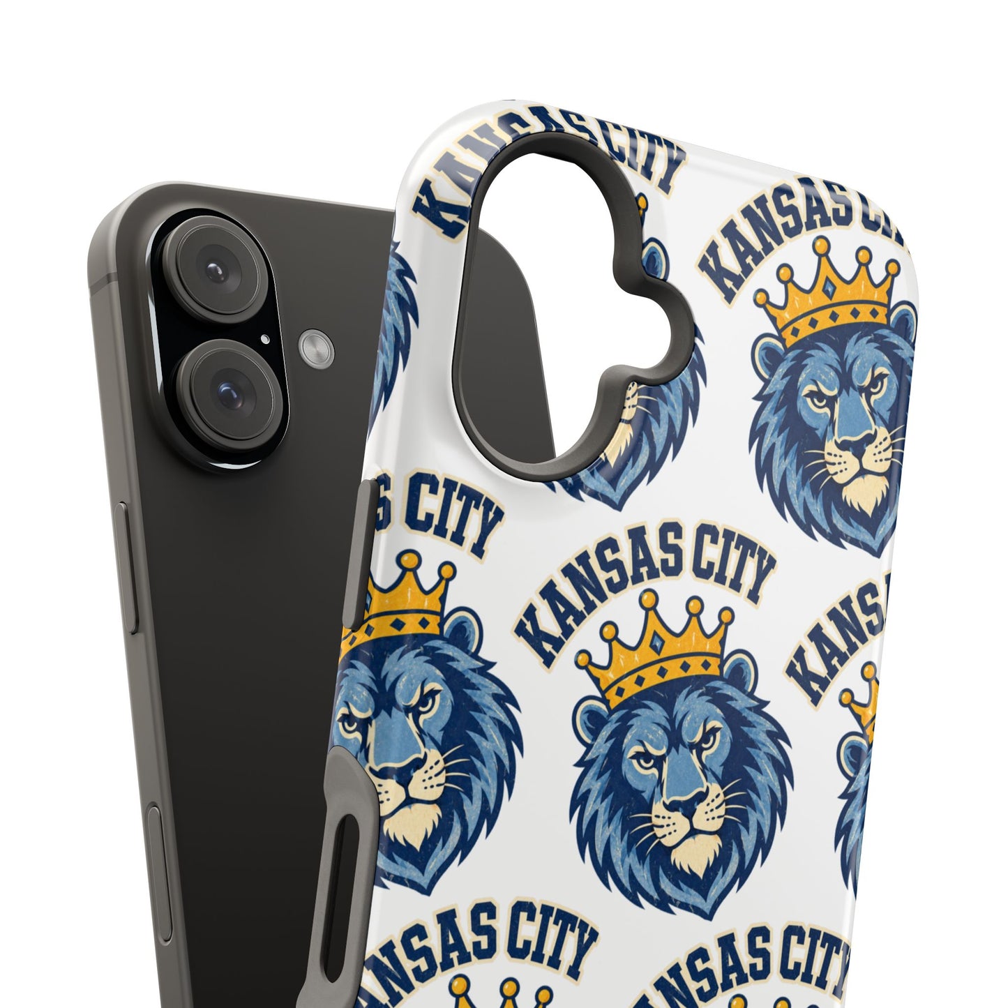 Lion Royals Pattern Phone Case, Magnetic Phone Case, Baseball Phone Case, Retro Phone Case
