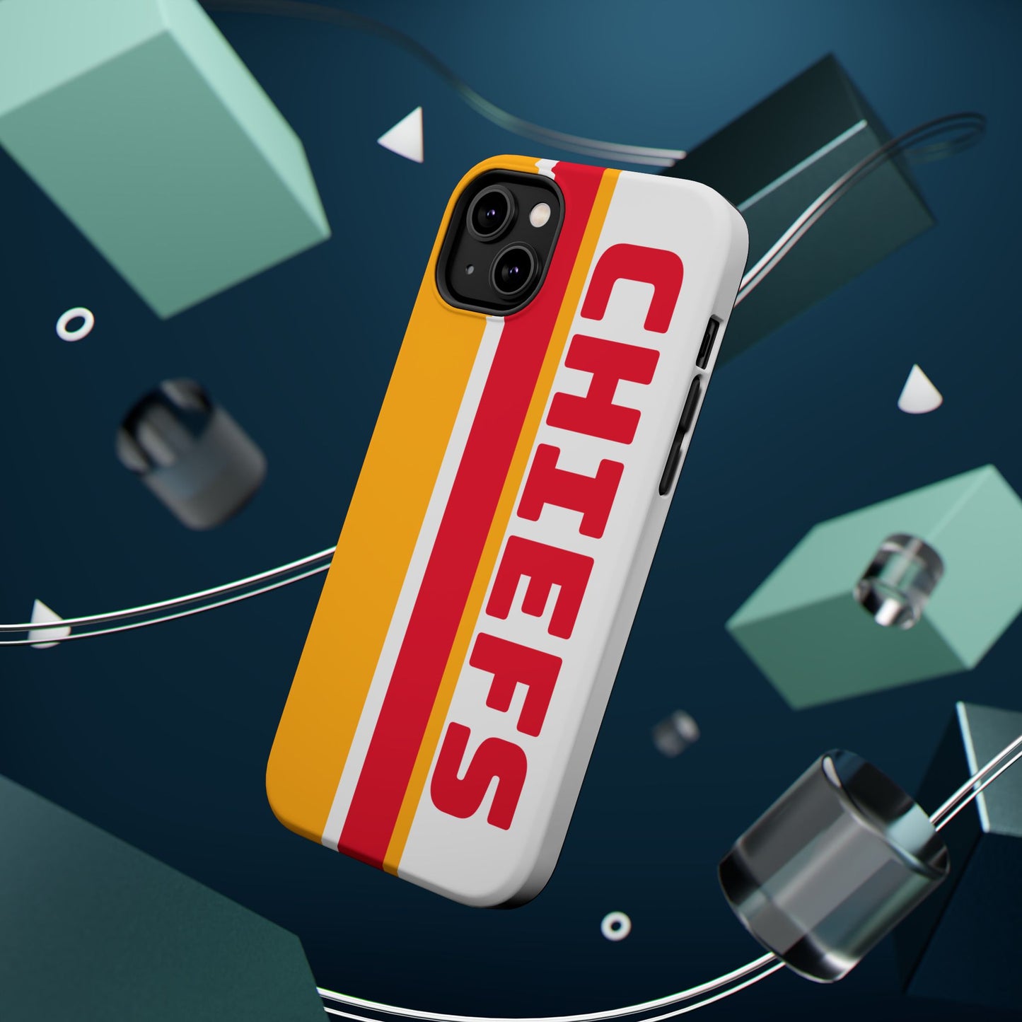 Chiefs Phone Case, Magnetic Phone Case, Retro Phone Case, Baseball Case for iPhone or Samsung, Chiefs Football Gifts