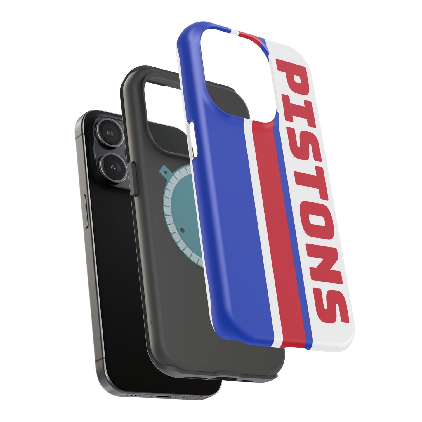 Pistons Phone Case, Magnetic Phone Case, Retro Phone Case, Basketball Gifts