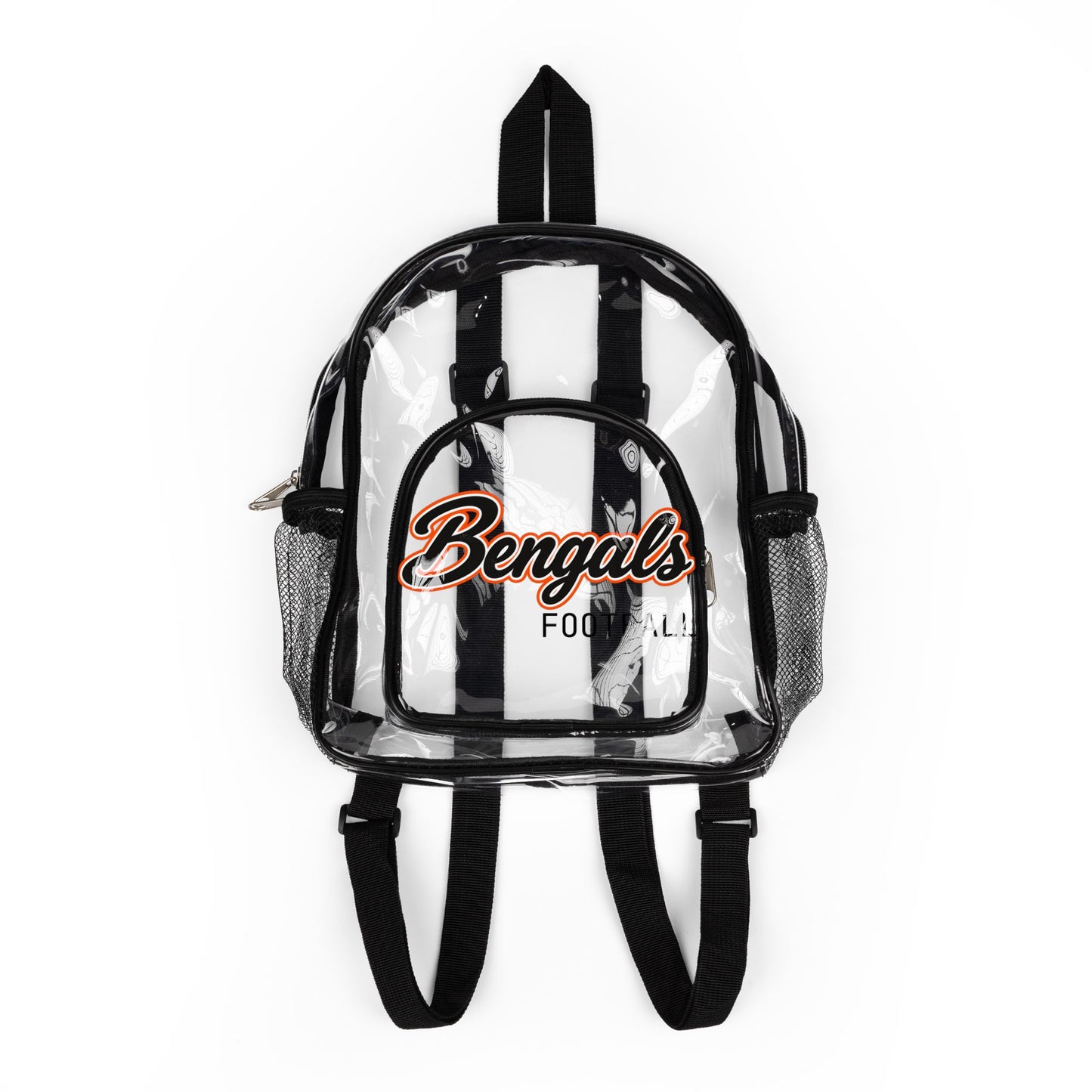 Bengals Clear Backpack Stadium Bag, Football Belt Bag, Transparent Fanny Pack