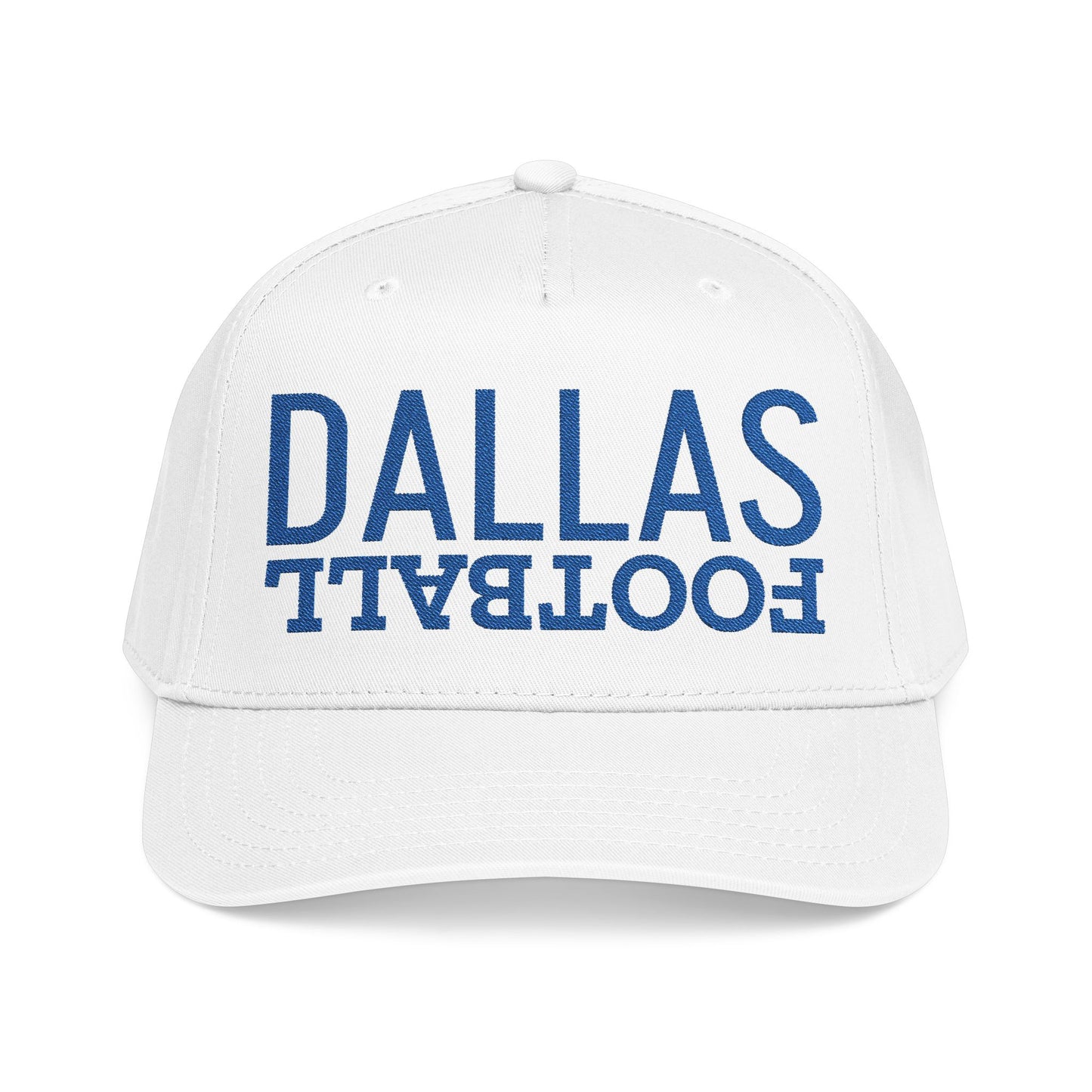Embroidered Dallas Football Hat, Mid Profile Baseball Cap, Sports Gifts