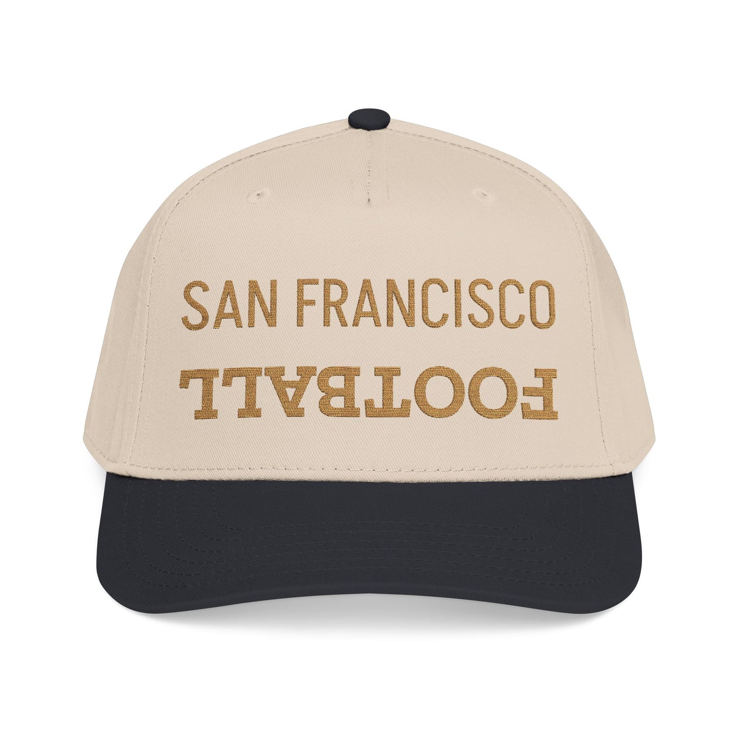 Embroidered San Francisco Football Hat, Mid Profile Football Cap, Sports Gifts