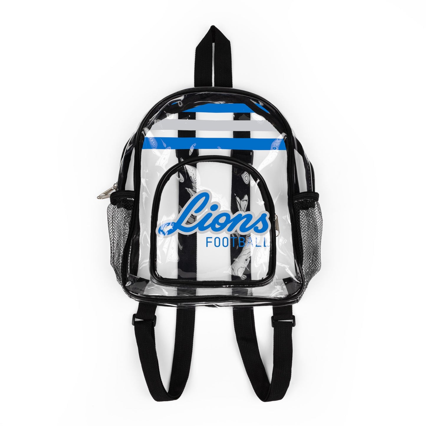 Lions Clear Bag, Clear Stadium Backpack, Transparent Game Day Backpack