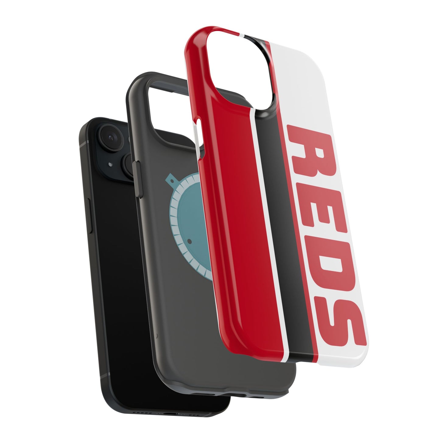 Reds Phone Case, Magnetic Phone Case, Retro Phone Case, Baseball Case for iPhone or Samsung, Reds Baseball Case