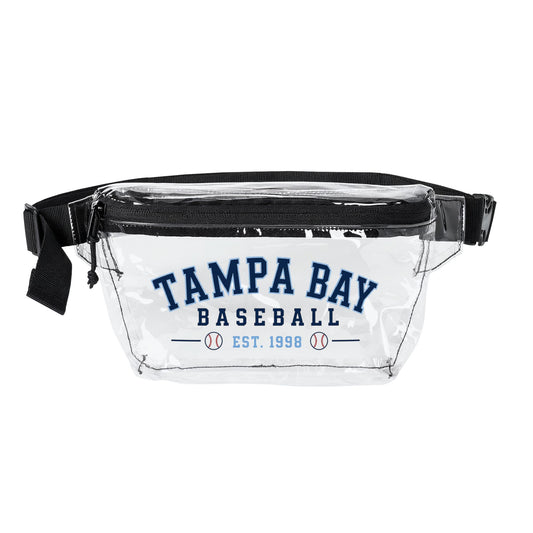 Tampa Bay Clear Stadium Bag, Baseball Belt Bag, Transparent Fanny Pack