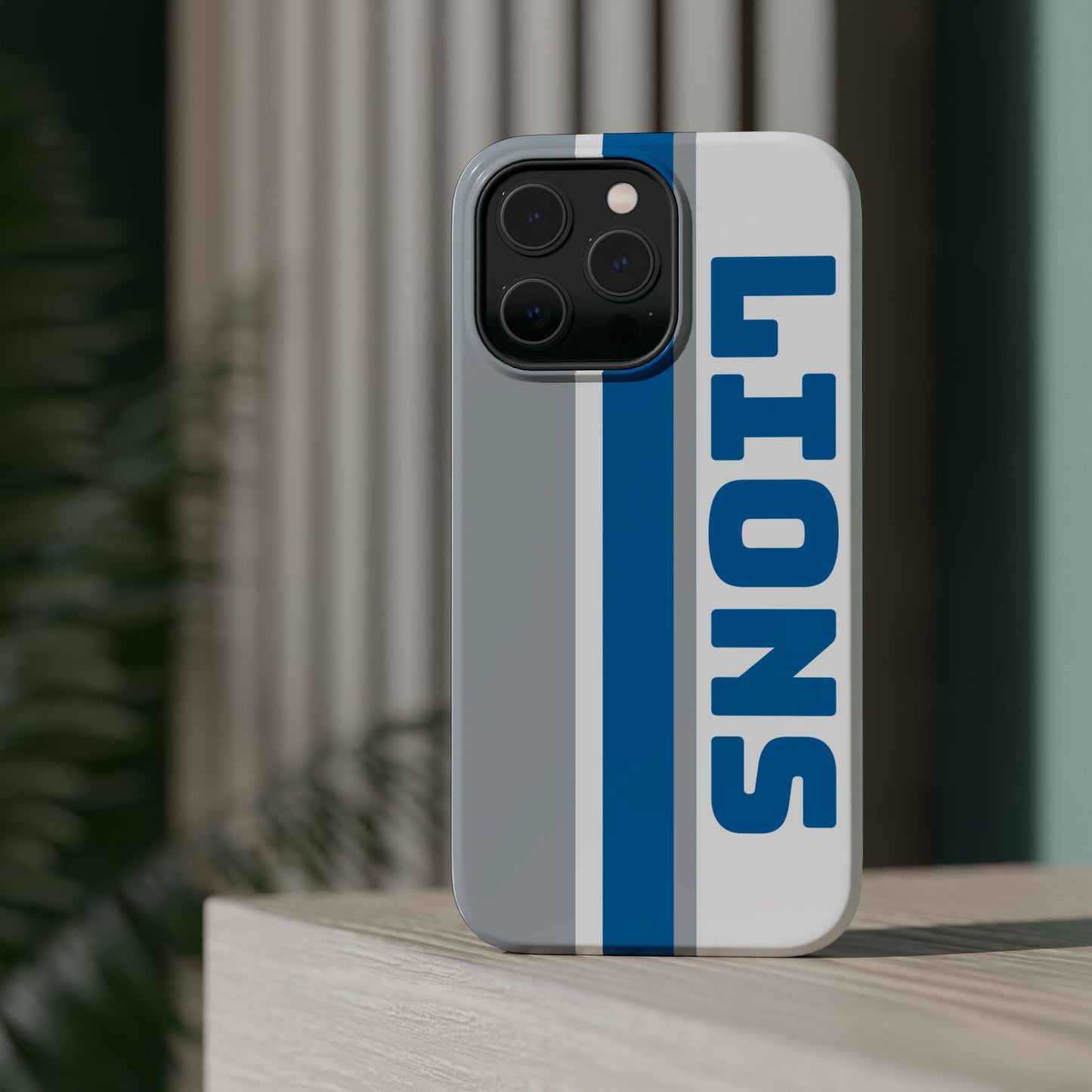 Lions Phone Case, Magnetic Phone Case, Retro Phone Case, Football Gifts