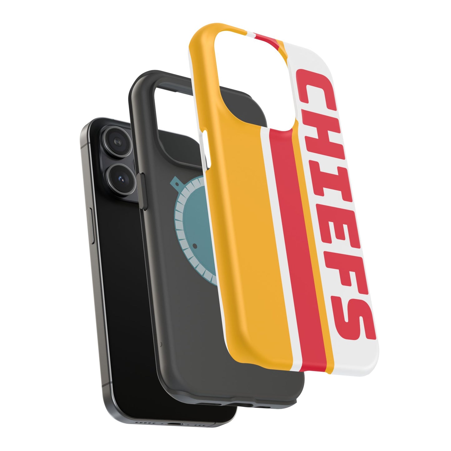 Chiefs Phone Case, Magnetic Phone Case, Retro Phone Case, Baseball Case for iPhone or Samsung, Chiefs Football Gifts
