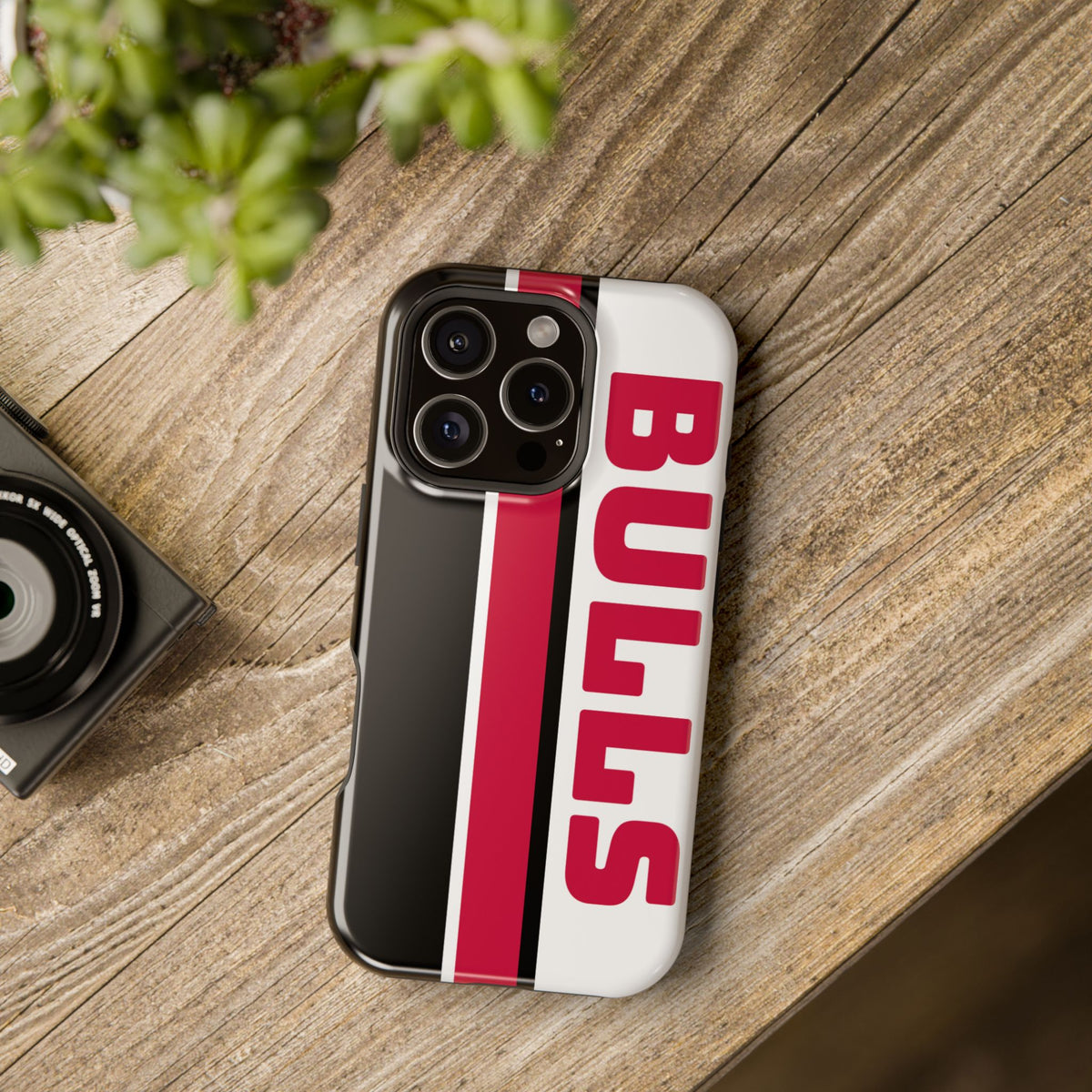 Bulls Phone Case, Magnetic Phone Case, Retro Phone Case