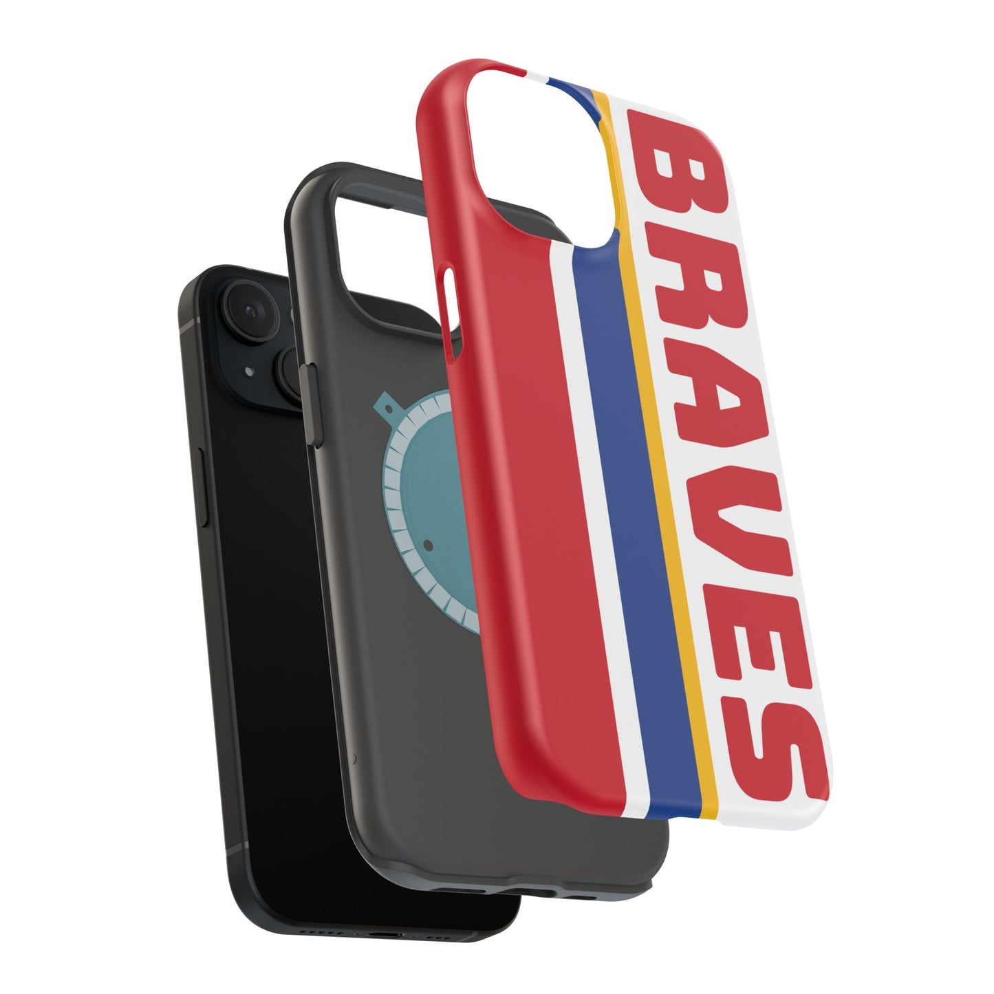 Braves Phone Case, Magnetic Phone Case, Baseball Phone Case, Retro Phone Case