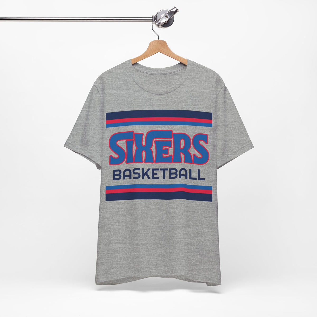 Retro Sixers Shirt, Vintage Striped Sixers T-Shirt