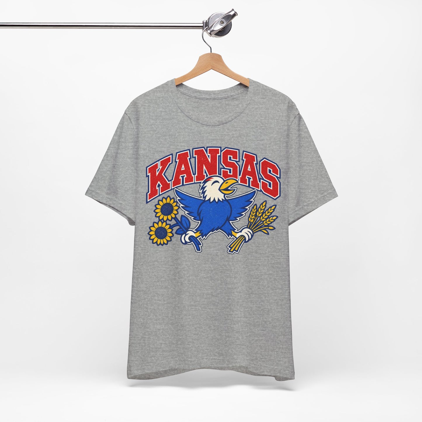 Vintage Kansas T-Shirt, Sunflower Shirt, Pop Art Graphic Tee, Sports Gifts