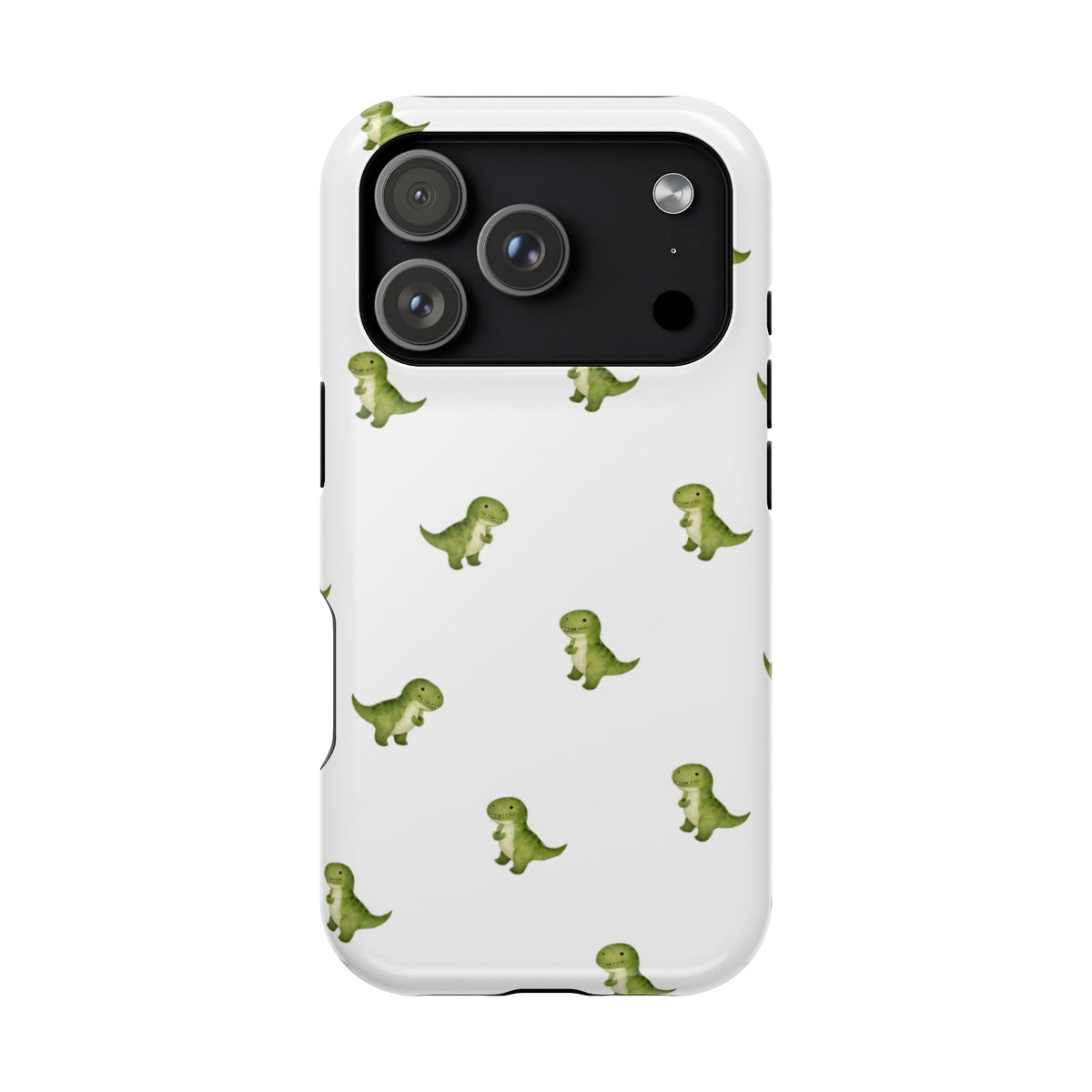 Tiny Green Dinosaur Phone Case | Magnetic Impact-Resistant Phone Case