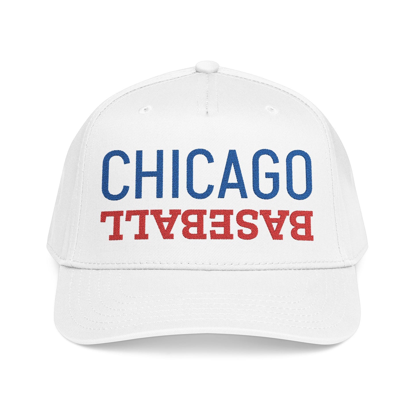 Embroidered Chicago Baseball Hat, Mid Profile Baseball Cap, Baseball Gifts