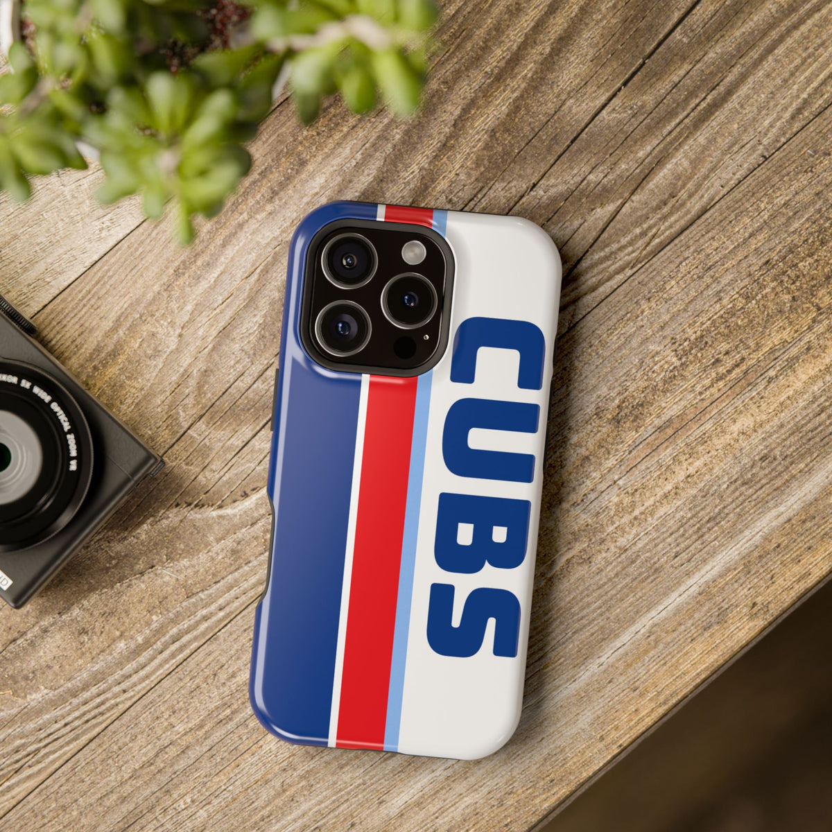 Cubs Phone Case, Magnetic Phone Case, Retro Phone Case, Baseball Case for iPhone or Samsung