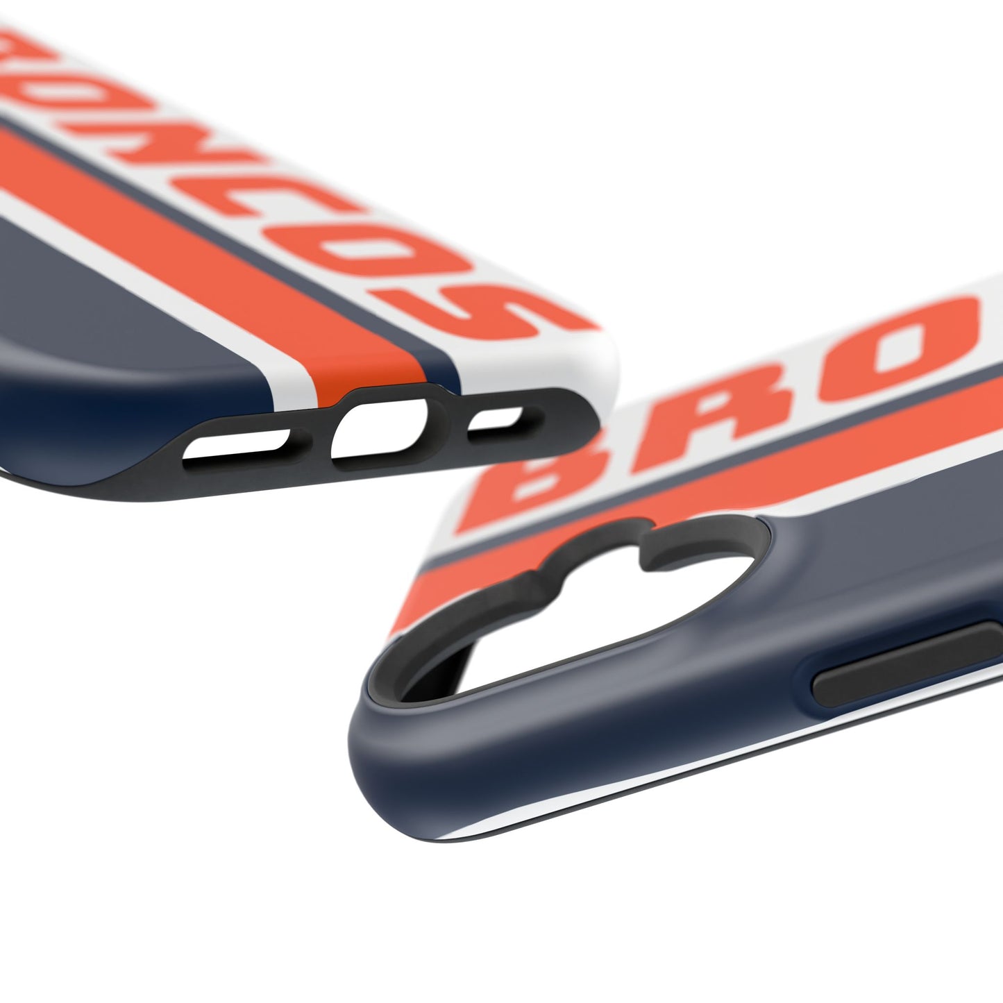 Broncos Phone Case, Magnetic Phone Case, Retro Phone Case, Baseball Case for iPhone or Samsung, Football Gifts