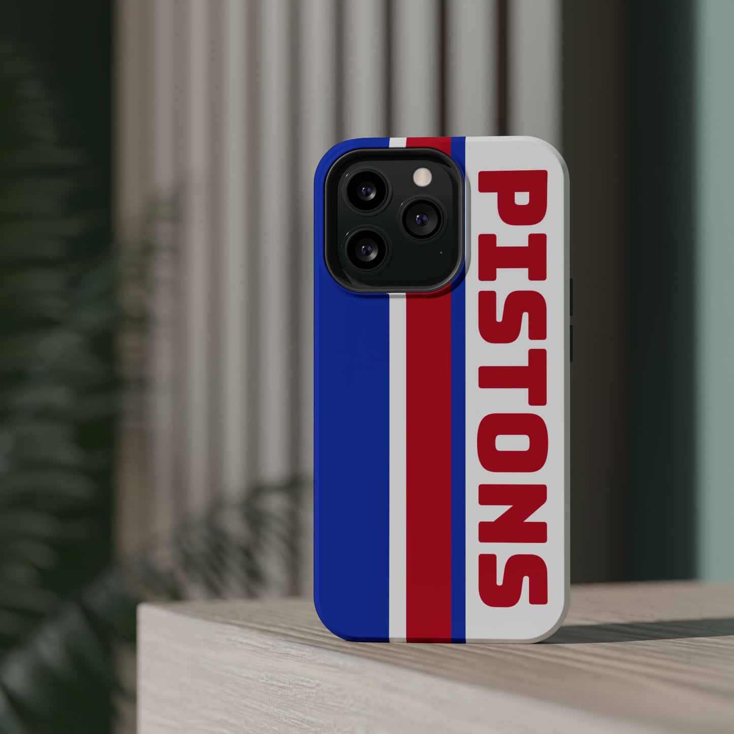 Pistons Phone Case, Magnetic Phone Case, Retro Phone Case, Basketball Gifts