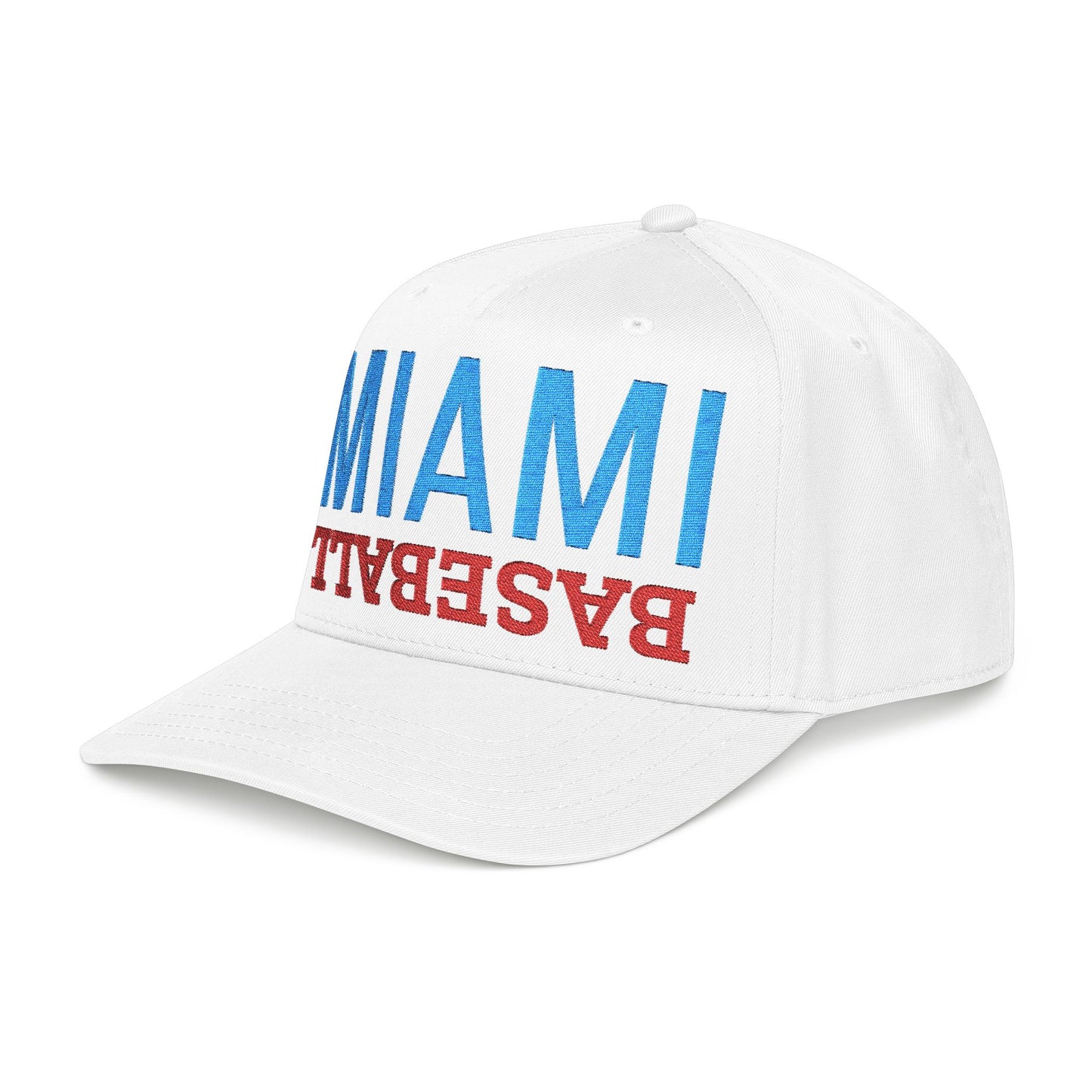 Embroidered Miami Baseball Hat, Mid Profile Baseball Cap, Sports Gifts