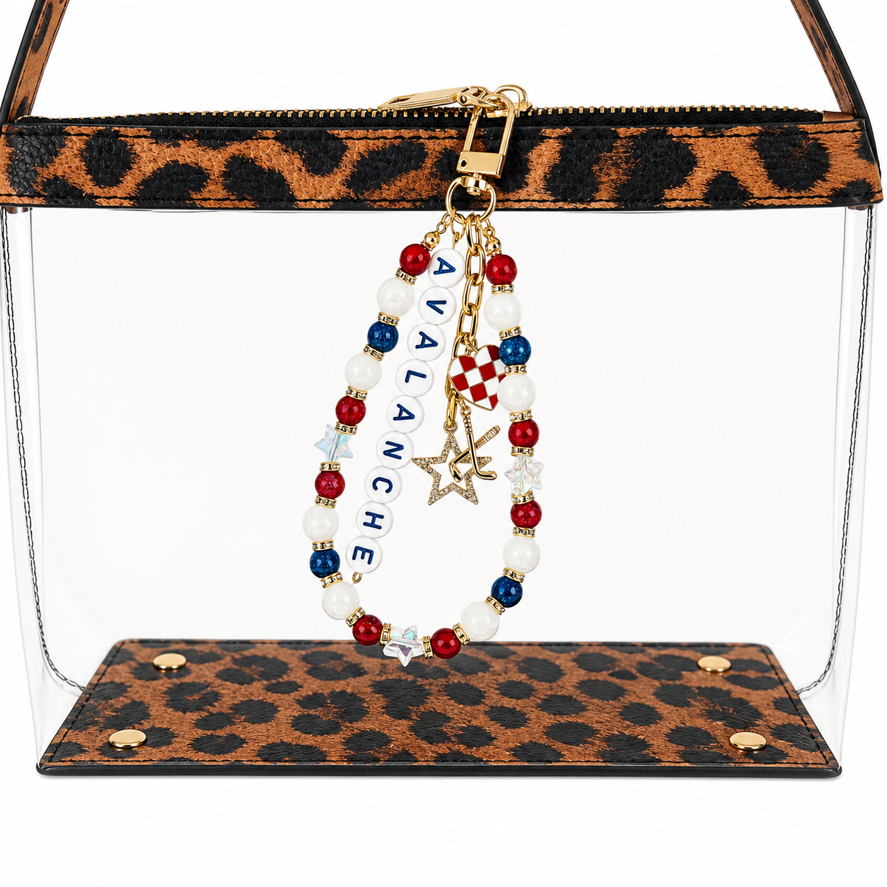 Hockey Team Bag Charm – Oilers, Stars, Hurricanes, Blues, Custom Sports Charms, Hockey Keychain