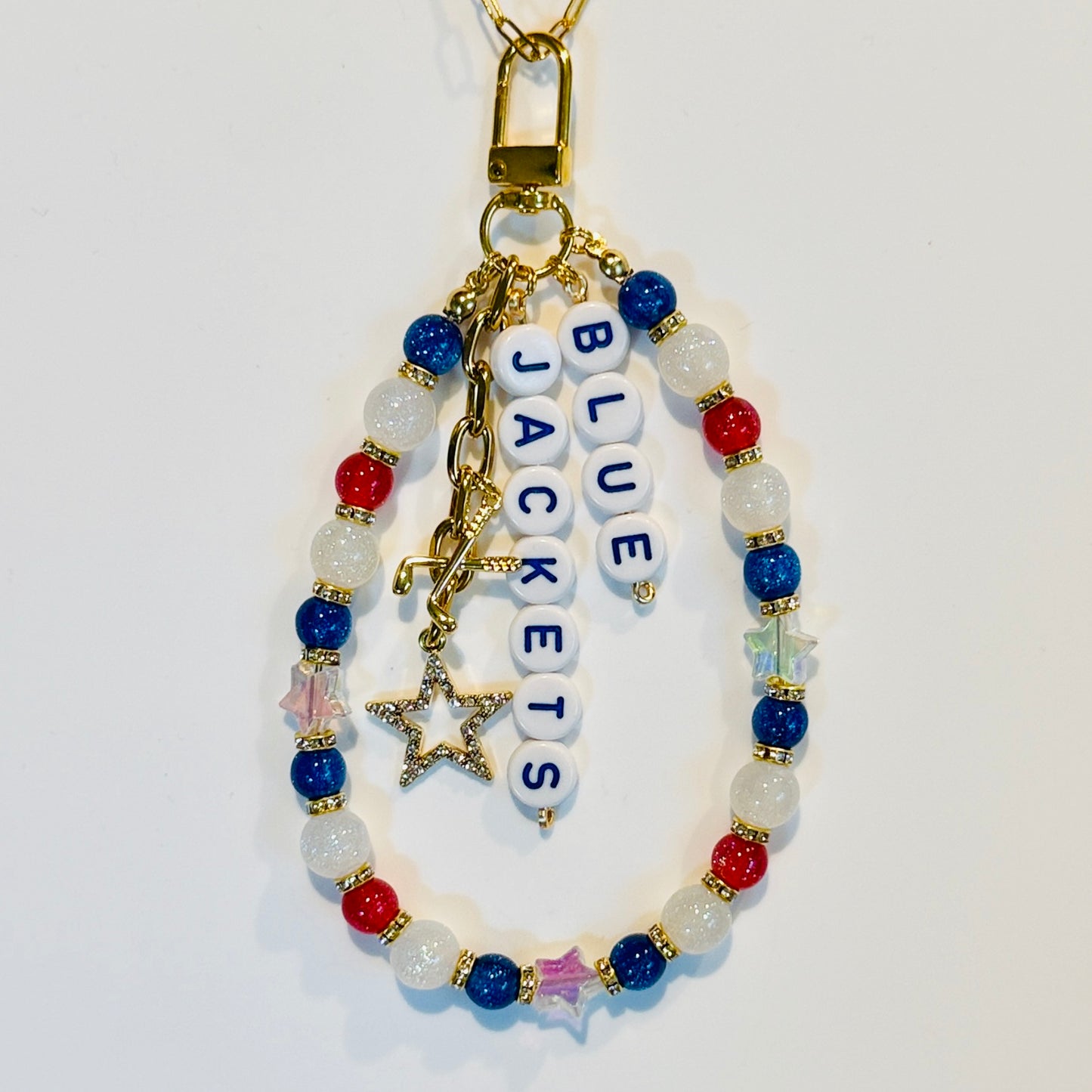 Hockey Team Bag Charm – Oilers, Stars, Hurricanes, Blues, Custom Sports Charms, Hockey Keychain