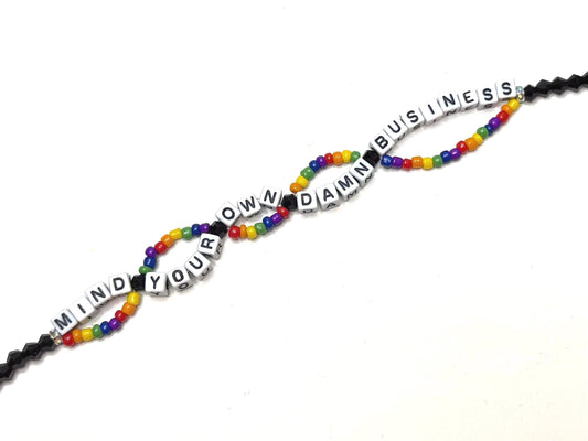 Mind Your Own Damn Business Bracelet