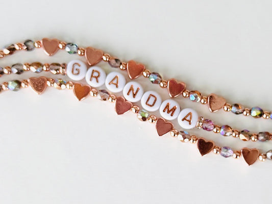 Customized Grandmother / Mother Multiple Layer Bracelet