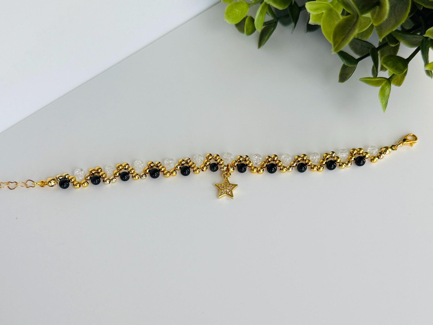SHADOWLIGHT Healing Bracelet with Black Tourmaline, Quartz